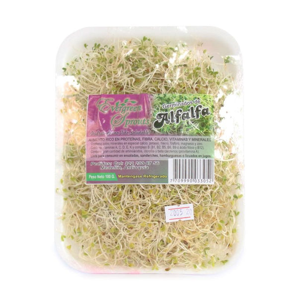 germinados de alfalfa evegreen 100g